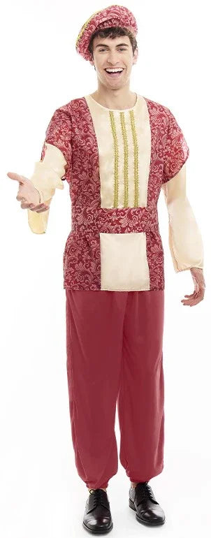 Disfraz de Paje del Rey Gaspar Rojo para Hombre Pajes Reales Partilandia